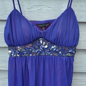 City Traingles Purple Formal Dress